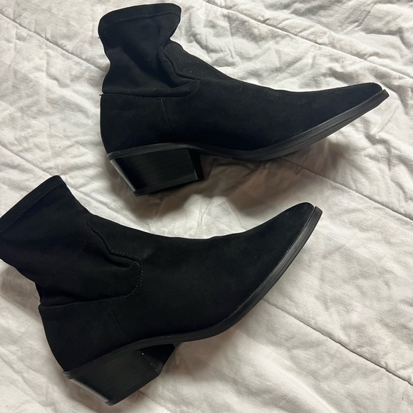 Faux Suede Booties - Picture 1 of 3